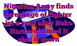 Nigerian Army finds wreckage of fighter jet a year after Boko Haram claimed it shot it down