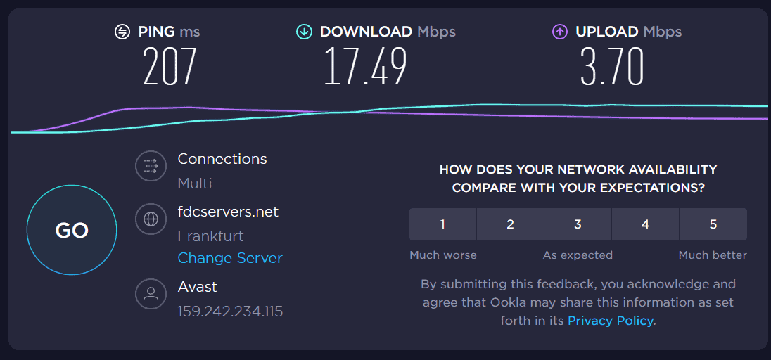 avast vpn remote speed