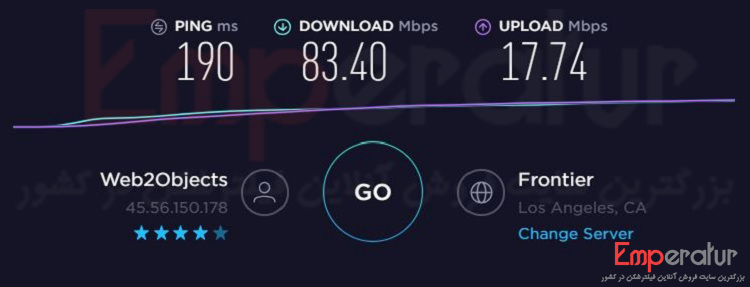 تست سرعت VPN