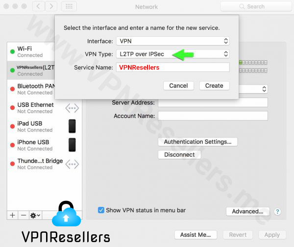 آموزش فیلتر شکن L۲TP در مک بوک