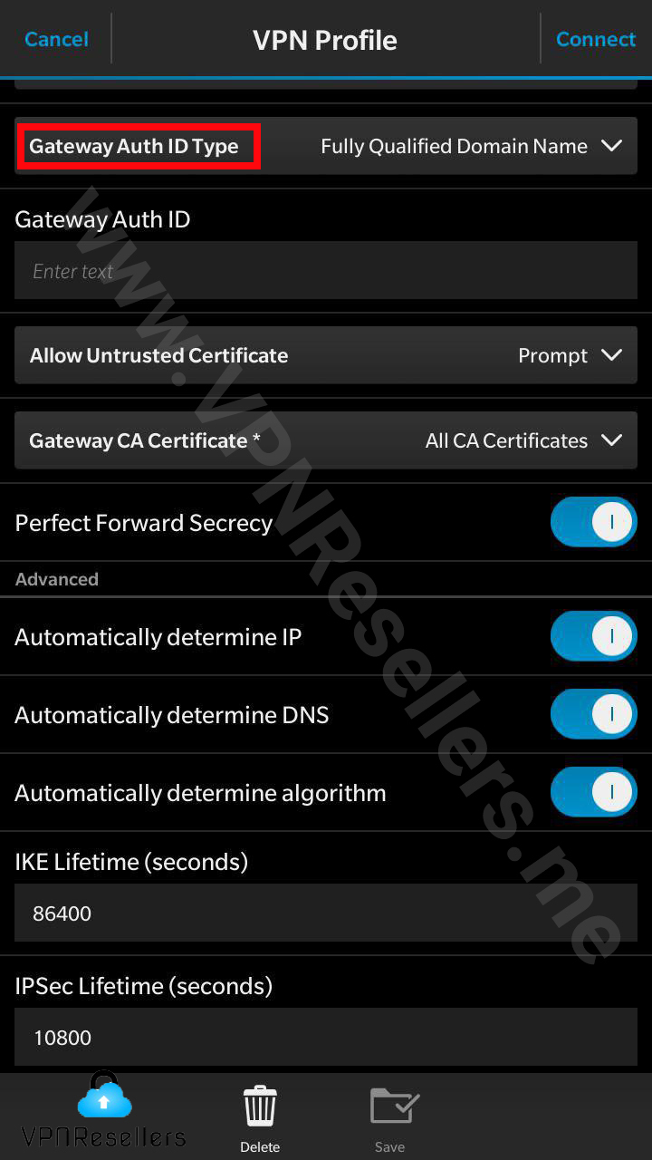 آموزش نصب VPN IKEv۲ در بلک بری
