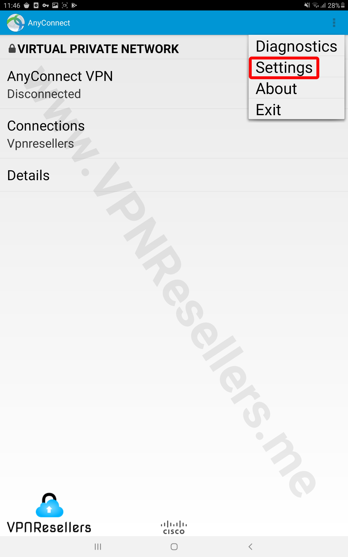 آموزش کامل نصب Cisco برای اندروید