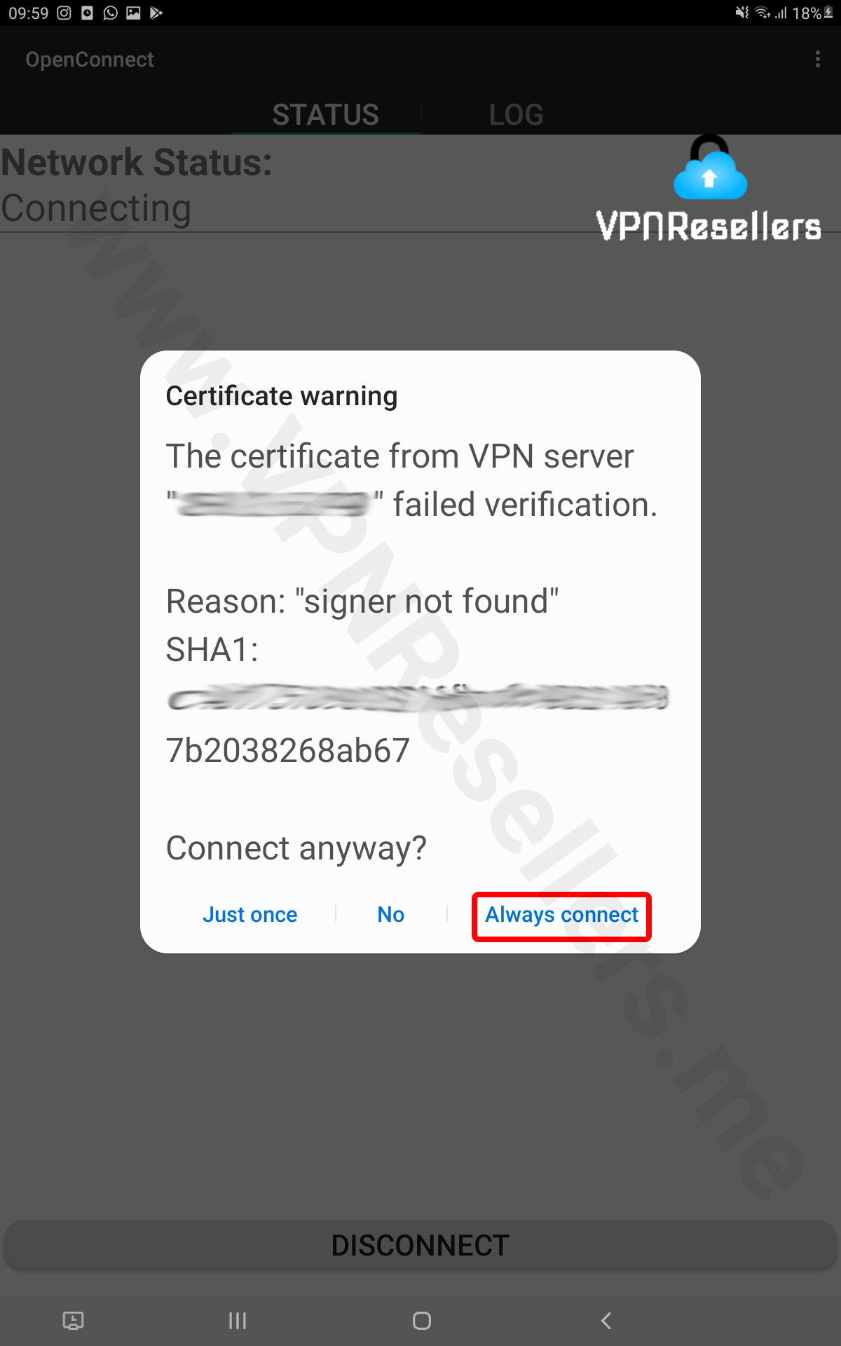آموزش گام به گام نصب OpenConnect برای اندروید