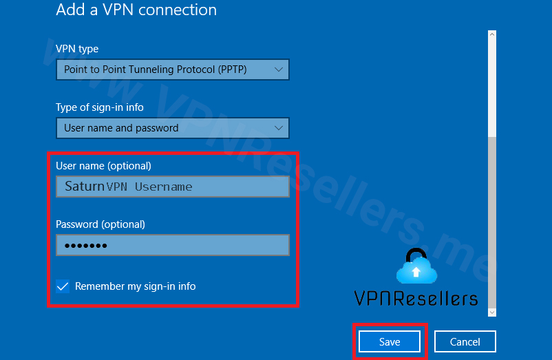 VPN PPTP برای ویندوز