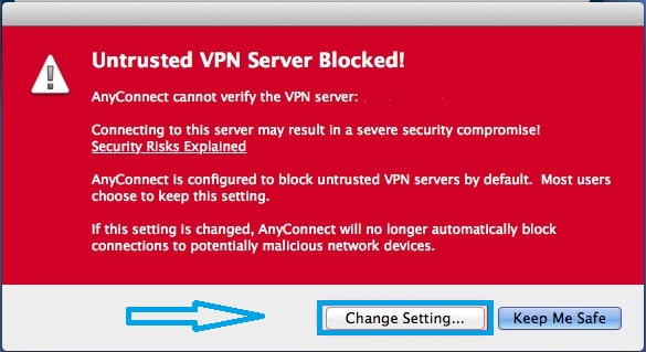 کلیک روی Change setting 